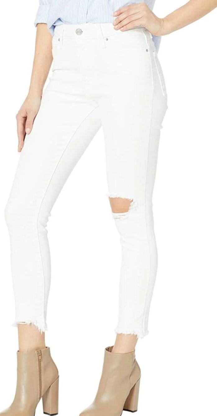 Levi's 721 High-Rise Skinny Slim Ankle Stretch Denim Jeans White Size 2 W26 NWT